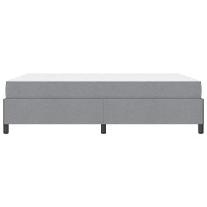 vidaXL Box Spring Bed Light Grey 140 x 200 cm Fabric