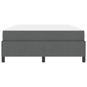 vidaXL Box Spring Bed Dark Grey 140 x 200 cm Fabric