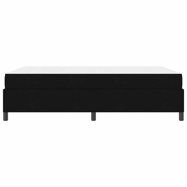 vidaXL Box Spring Bed Black 140 x 200 cm Fabric