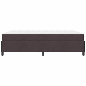 vidaXL Box Spring Bed Dark Brown 140 x 200 cm Fabric