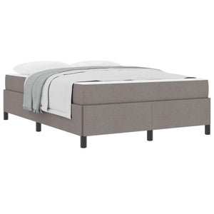 vidaXL Box Spring Bed Taupe 140 x 200 cm Fabric