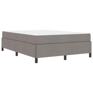 vidaXL Box Spring Bed Taupe 140 x 200 cm Fabric