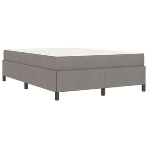 vidaXL Box Spring Bed Taupe 140 x 200 cm Fabric