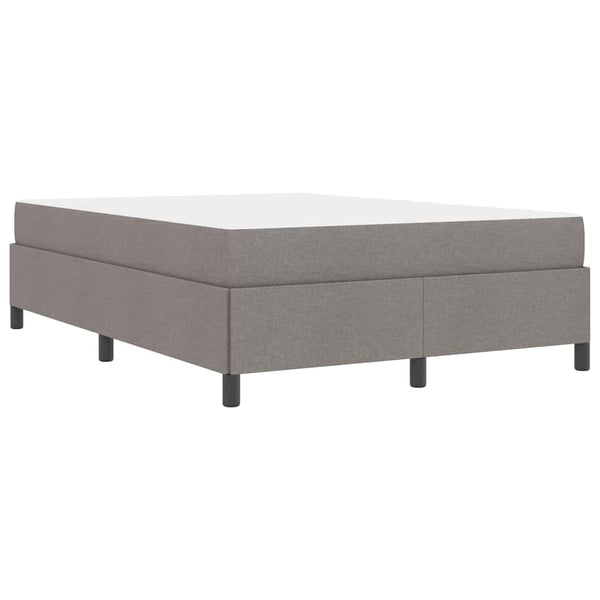 vidaXL Box Spring Bed Taupe 140 x 200 cm Fabric