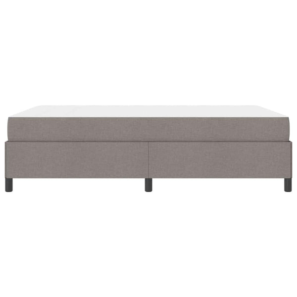 vidaXL Box Spring Bed Taupe 140 x 200 cm Fabric