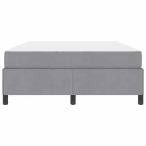 vidaXL Box Spring Bed Light Grey 160 x 200 cm Fabric