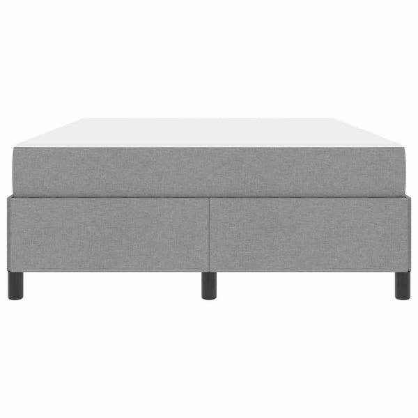 vidaXL Box Spring Bed Light Grey 160 x 200 cm Fabric