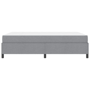 vidaXL Box Spring Bed Light Grey 160 x 200 cm Fabric