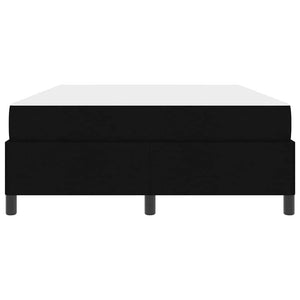 vidaXL Box Spring Bed Black 160 x 200 cm Fabric