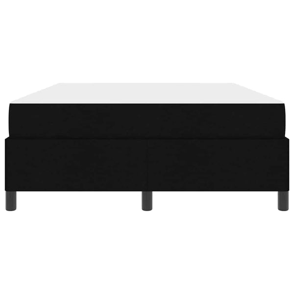 vidaXL Box Spring Bed Black 160 x 200 cm Fabric