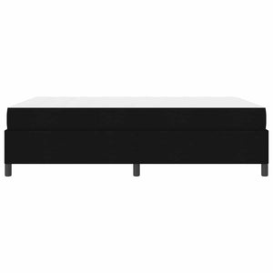 vidaXL Box Spring Bed Black 160 x 200 cm Fabric