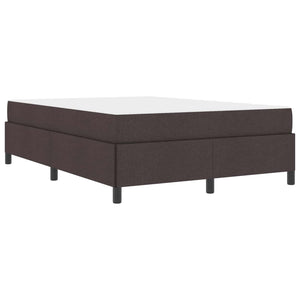 vidaXL Box Spring Bed Dark Brown 160 x 200 cm Fabric