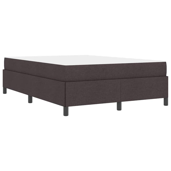 vidaXL Box Spring Bed Dark Brown 160 x 200 cm Fabric