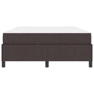 vidaXL Box Spring Bed Dark Brown 160 x 200 cm Fabric