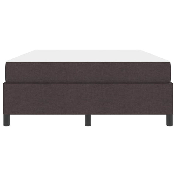 vidaXL Box Spring Bed Dark Brown 160 x 200 cm Fabric