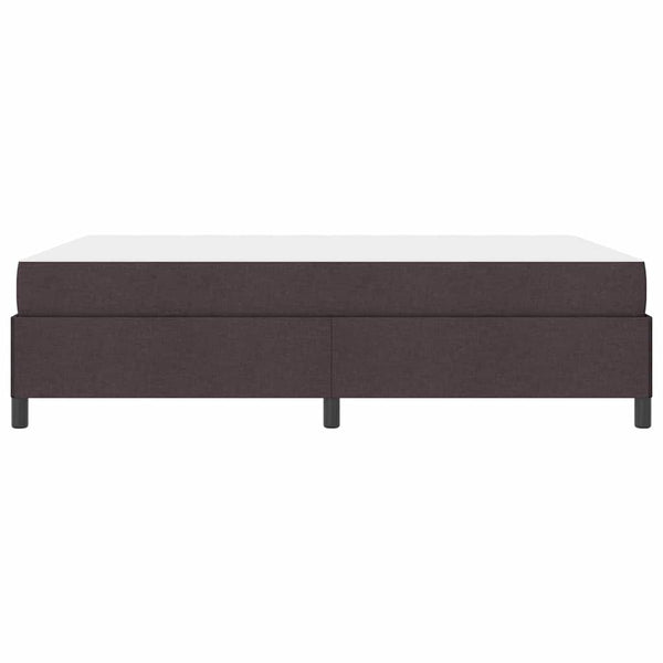 vidaXL Box Spring Bed Dark Brown 160 x 200 cm Fabric