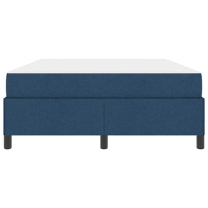 vidaXL Box Spring Bed Blue 160 x 200 cm Fabric