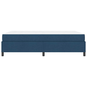 vidaXL Box Spring Bed Blue 160 x 200 cm Fabric