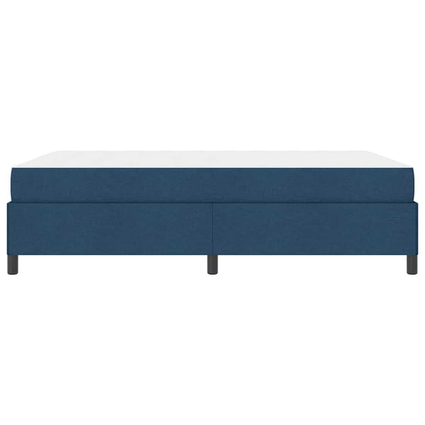 vidaXL Box Spring Bed Blue 160 x 200 cm Fabric