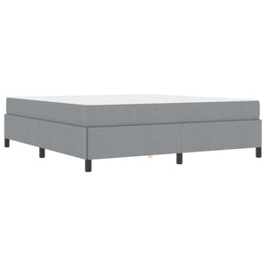 vidaXL Box Spring Bed Light Gray 180 x 200 cm Fabric