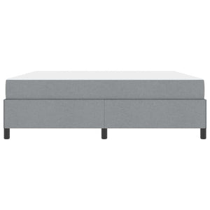 vidaXL Box Spring Bed Light Gray 180 x 200 cm Fabric