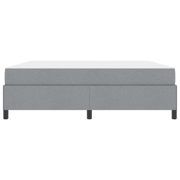 vidaXL Box Spring Bed Light Gray 180 x 200 cm Fabric