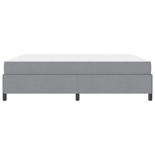 vidaXL Box Spring Bed Light Gray 180 x 200 cm Fabric