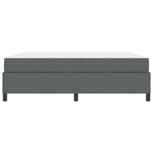 vidaXL Box Spring Bed Dark Grey 180 x 200 cm Fabric