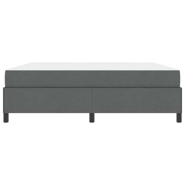 vidaXL Box Spring Bed Dark Grey 180 x 200 cm Fabric