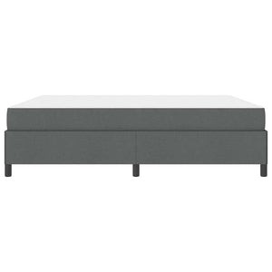 vidaXL Box Spring Bed Dark Grey 180 x 200 cm Fabric