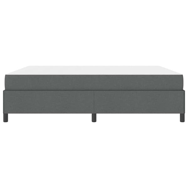 vidaXL Box Spring Bed Dark Grey 180 x 200 cm Fabric