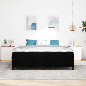 vidaXL Box Spring Bed Black 180 x 200 cm Fabric