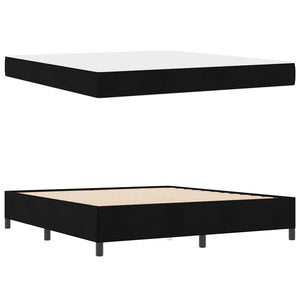 vidaXL Box Spring Bed Black 180 x 200 cm Fabric