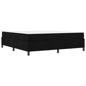 vidaXL Box Spring Bed Black 180 x 200 cm Fabric