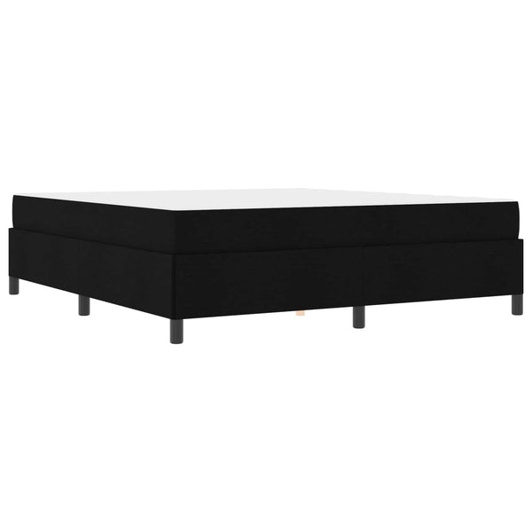 vidaXL Box Spring Bed Black 180 x 200 cm Fabric