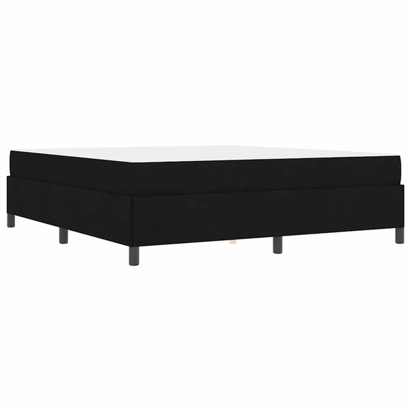 vidaXL Box Spring Bed Black 180 x 200 cm Fabric