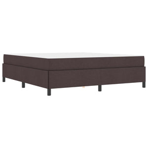 vidaXL Box Spring Bed Dark Brown 180 x 200 cm Fabric