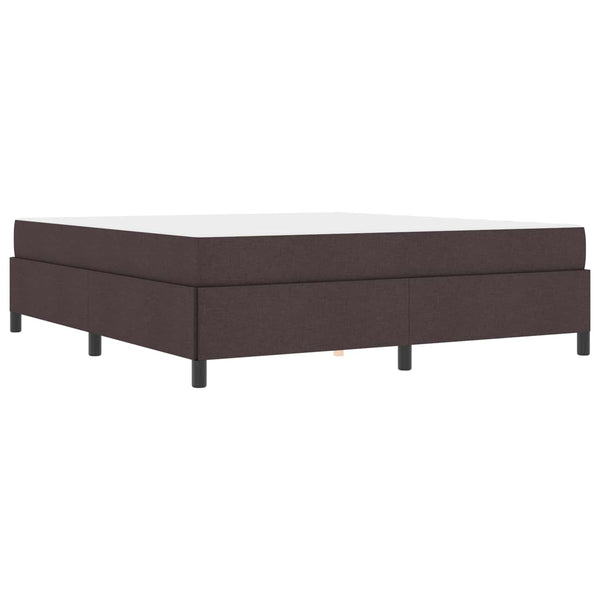 vidaXL Box Spring Bed Dark Brown 180 x 200 cm Fabric