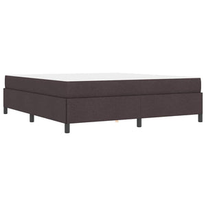 vidaXL Box Spring Bed Dark Brown 180 x 200 cm Fabric