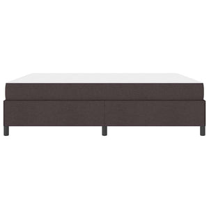 vidaXL Box Spring Bed Dark Brown 180 x 200 cm Fabric
