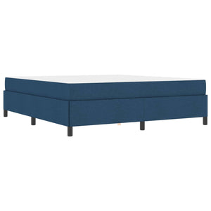 vidaXL Box Spring Bed Blue 180 x 200 cm Fabric