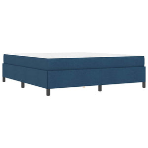 vidaXL Box Spring Bed Blue 180 x 200 cm Fabric