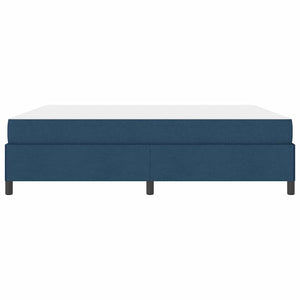 vidaXL Box Spring Bed Blue 180 x 200 cm Fabric