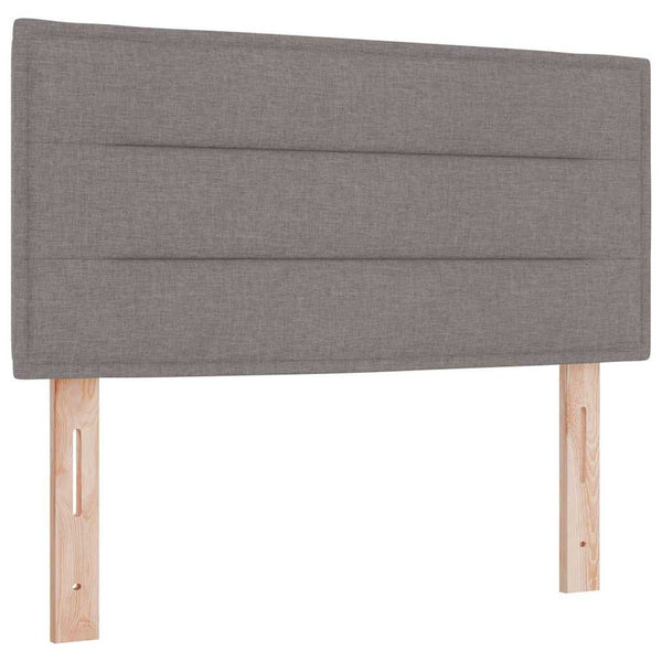 vidaXL Box Spring Bed with Headboard Taupe 200 x 80 cm Fabric