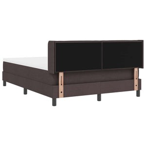 vidaXL Box Spring Bed with Headboard Dark Brown 200 x 160 cm Fabric
