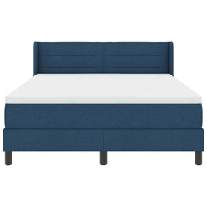 vidaXL Box Spring Bed with Headboard Dark Blue 200 x 160 cm Fabric