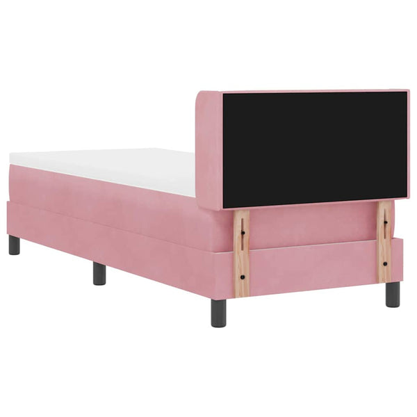 vidaXL Box Spring Bed with Headboard Pink 200 x 80 cm Velvet