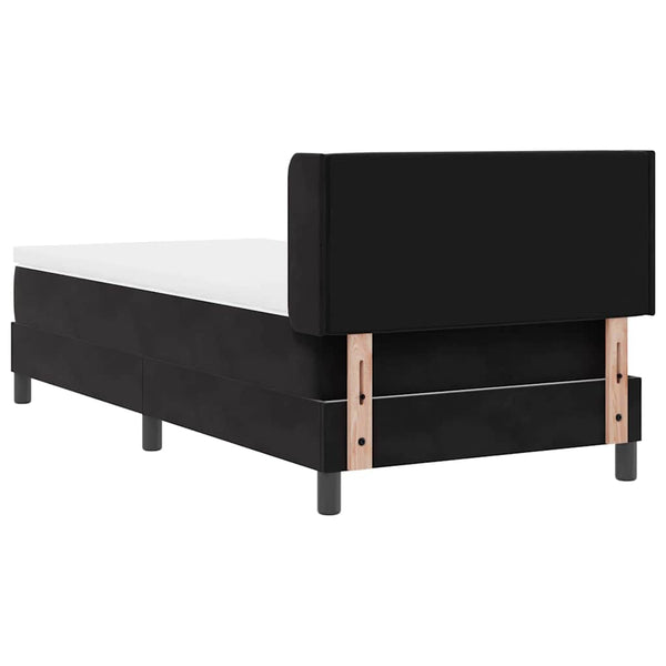 vidaXL Box Spring Bed with Headboard Black 200 x 90 cm Velvet