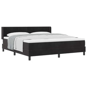 vidaXL Box Spring Bed with Headboard Black 200 x 180 cm Velvet