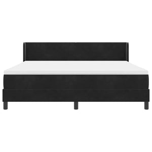 vidaXL Box Spring Bed with Headboard Black 200 x 180 cm Velvet